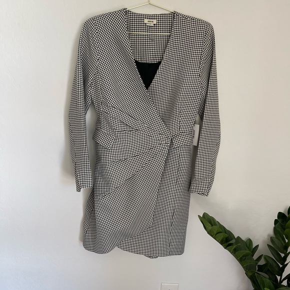 JASON WU Tweed Pattern Faux Wrap Blazer Dress Size Medium NWT - Picture 1 of 12